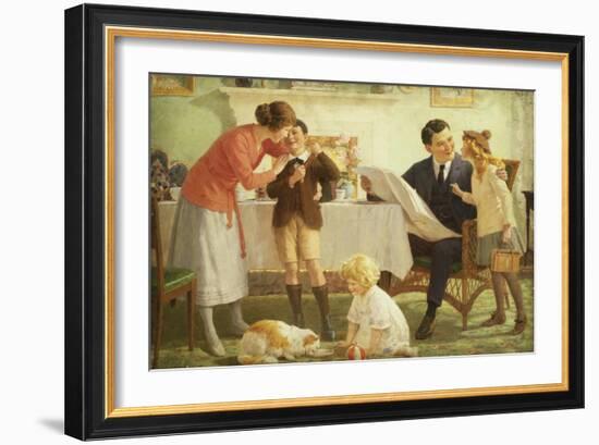 Leaving for School-Percy Tarrant-Framed Giclee Print