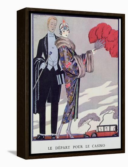 Leaving For the Casino. Illustration For La Gazette du Bon Ton, 1923-Georges Barbier-Framed Premier Image Canvas