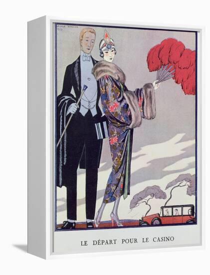 Leaving For the Casino. Illustration For La Gazette du Bon Ton, 1923-Georges Barbier-Framed Premier Image Canvas