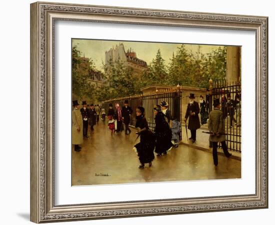 Leaving La Madeleine-Jean Béraud-Framed Giclee Print