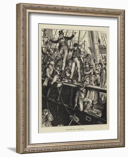 Leaving Old England-Matthew White Ridley-Framed Giclee Print