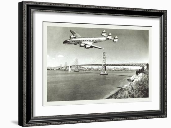 Leaving San Francisco-null-Framed Art Print