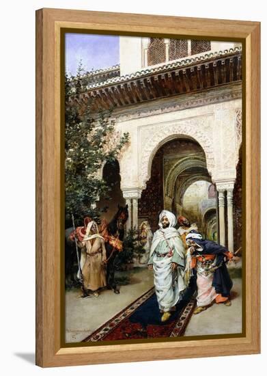 Leaving the Alhambra, 1887-Harry Humphrey Moore-Framed Premier Image Canvas