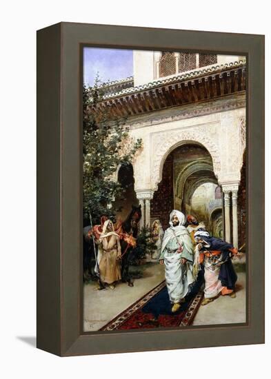 Leaving the Alhambra, 1887-Harry Humphrey Moore-Framed Premier Image Canvas