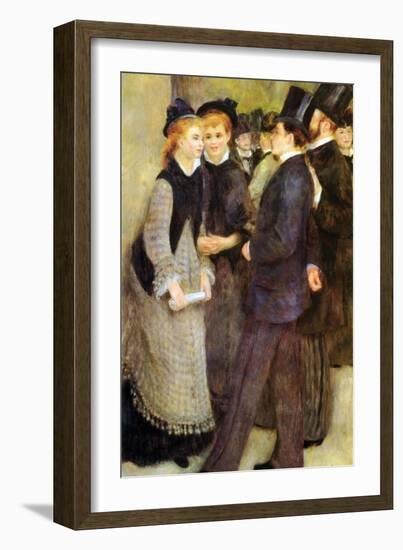 Leaving the Conservatoire-Pierre-Auguste Renoir-Framed Art Print