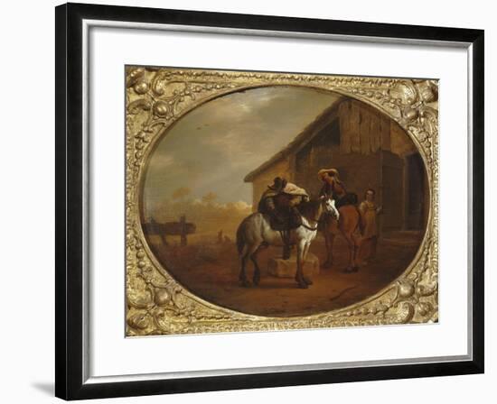 Leaving the Inn-Pieter Van Laer-Framed Giclee Print