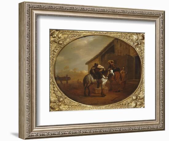 Leaving the Inn-Pieter Van Laer-Framed Giclee Print