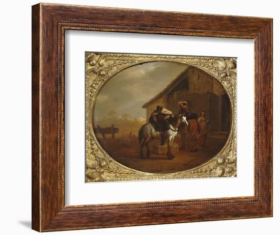 Leaving the Inn-Pieter Van Laer-Framed Giclee Print