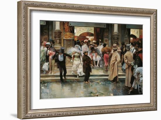 Leaving the Masqued Ball-José García y Ramos-Framed Giclee Print