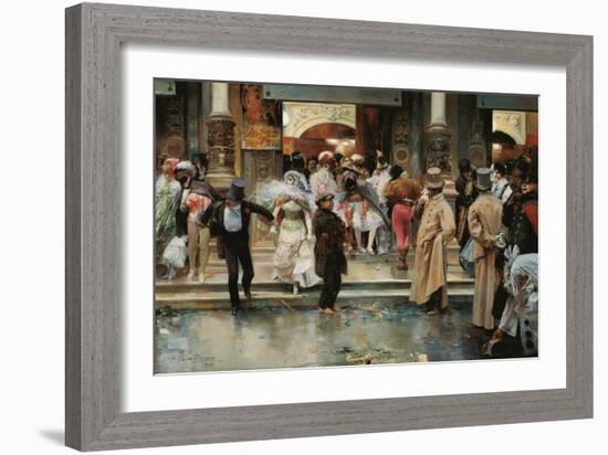 Leaving the Masqued Ball-José García y Ramos-Framed Giclee Print