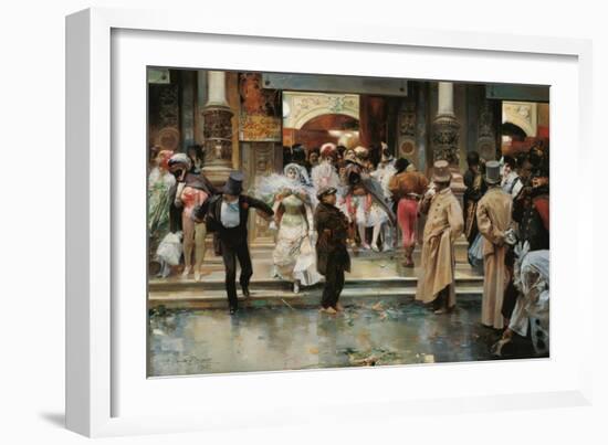 Leaving the Masqued Ball-José García y Ramos-Framed Giclee Print