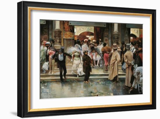 Leaving the Masqued Ball-José García y Ramos-Framed Giclee Print