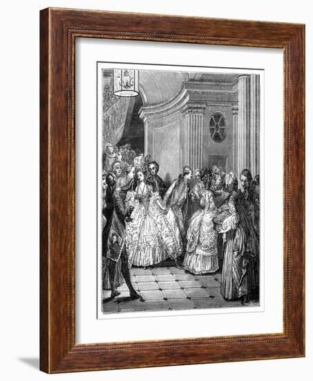 Leaving the Opera-Moreau-Framed Giclee Print