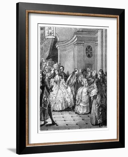 Leaving the Opera-Moreau-Framed Giclee Print