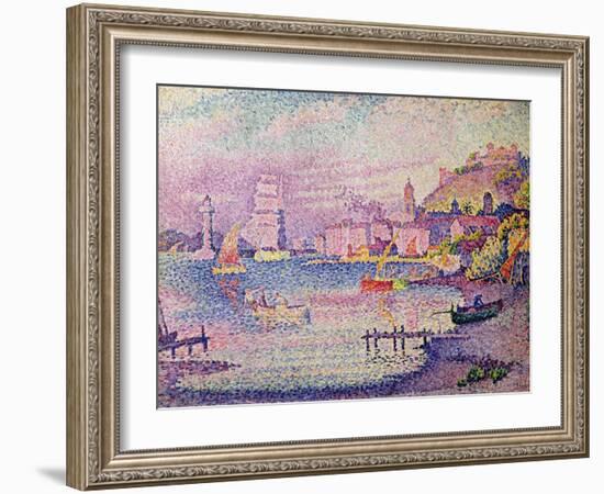 Leaving the Port of Saint-Tropez, 1902-Paul Signac-Framed Giclee Print