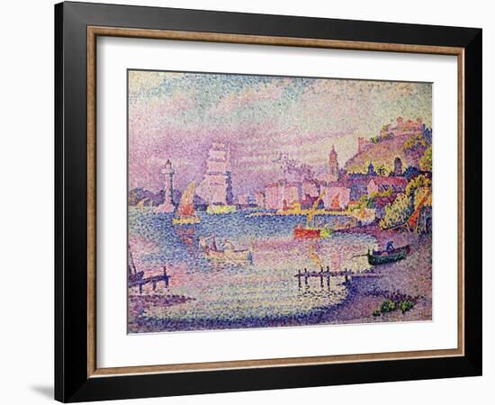 Leaving the Port of Saint-Tropez, 1902-Paul Signac-Framed Giclee Print