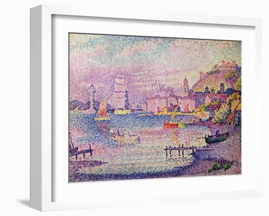 Leaving the Port of Saint-Tropez, 1902-Paul Signac-Framed Giclee Print