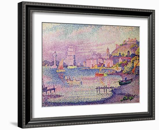 Leaving the Port of Saint-Tropez, 1902-Paul Signac-Framed Giclee Print