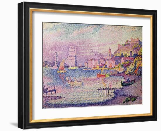 Leaving the Port of Saint-Tropez, 1902-Paul Signac-Framed Giclee Print