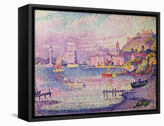 Leaving the Port of Saint-Tropez, 1902-Paul Signac-Framed Premier Image Canvas