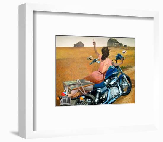 Leaving-Barry Kite-Framed Art Print