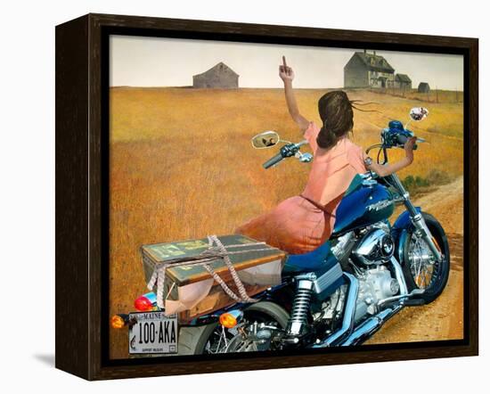 Leaving-Barry Kite-Framed Stretched Canvas