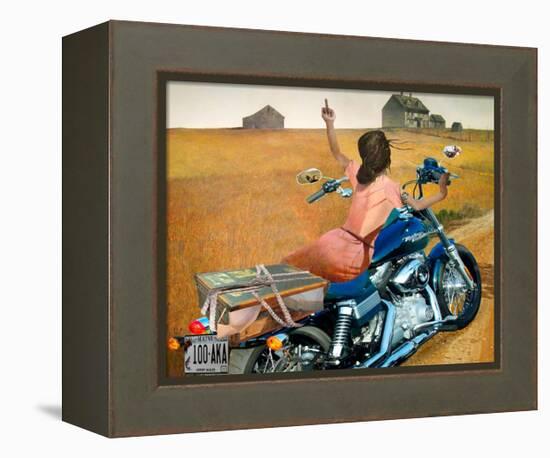 Leaving-Barry Kite-Framed Stretched Canvas