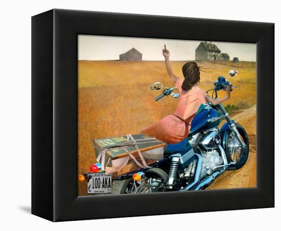 Leaving-Barry Kite-Framed Stretched Canvas