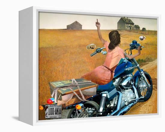 Leaving-Barry Kite-Framed Stretched Canvas