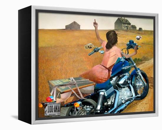 Leaving-Barry Kite-Framed Stretched Canvas