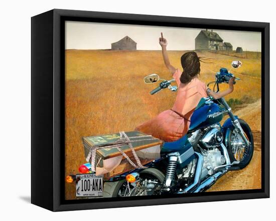 Leaving-Barry Kite-Framed Stretched Canvas