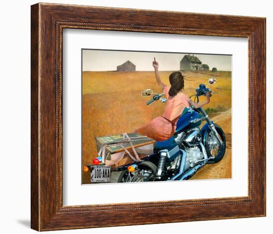 Leaving-Barry Kite-Framed Art Print