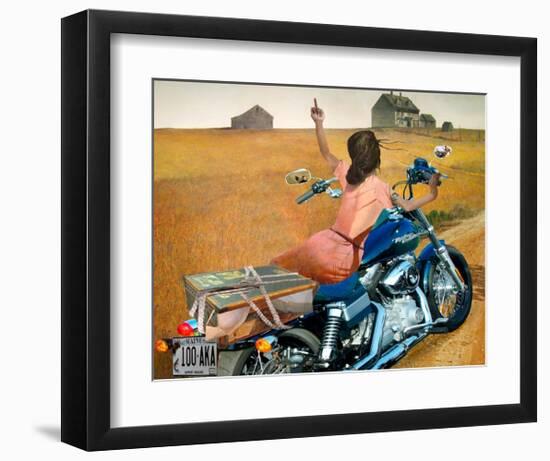 Leaving-Barry Kite-Framed Art Print