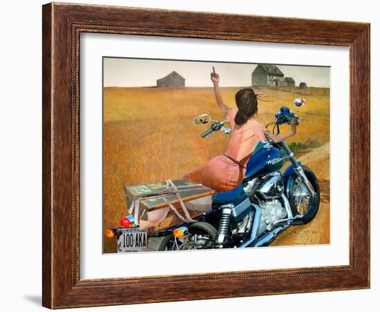 Leaving-Barry Kite-Framed Art Print