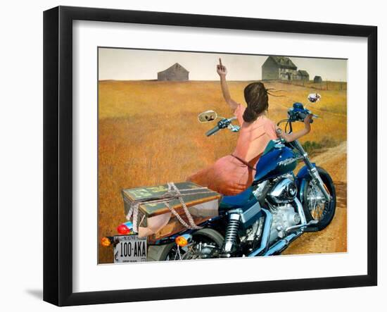 Leaving-Barry Kite-Framed Art Print