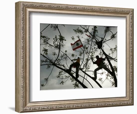 Lebanese Anti-American Protesters-null-Framed Photographic Print