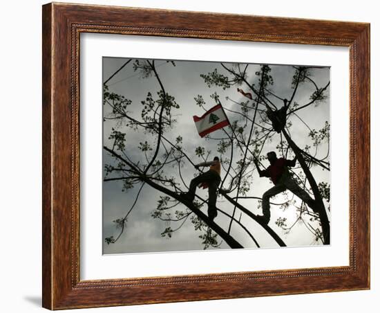 Lebanese Anti-American Protesters-null-Framed Photographic Print