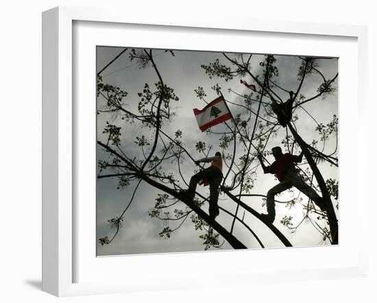 Lebanese Anti-American Protesters-null-Framed Photographic Print