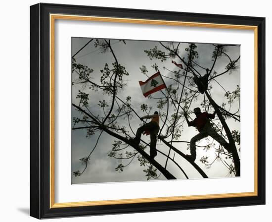 Lebanese Anti-American Protesters-null-Framed Photographic Print