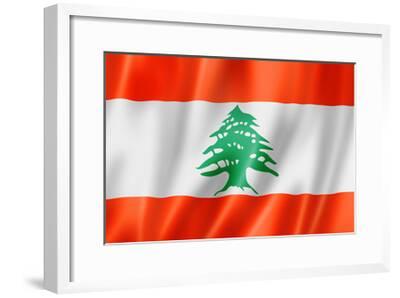 3dRose 157199/_4 Lebanon On A Flag Pole Over White Lebanese Mug 11 oz Black