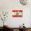 Lebanese Flag-daboost-Art Print displayed on a wall