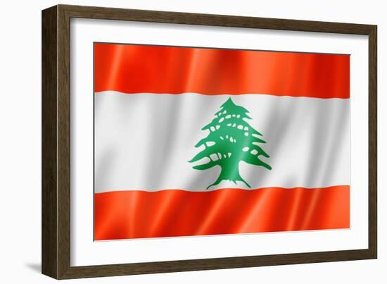 Lebanese Flag-daboost-Framed Premium Giclee Print