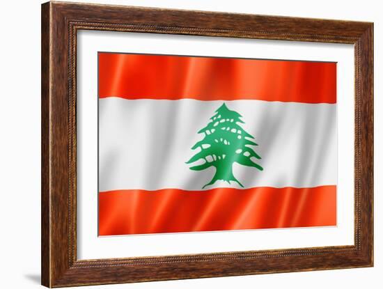 Lebanese Flag-daboost-Framed Premium Giclee Print