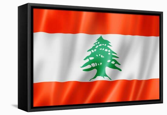 Lebanese Flag-daboost-Framed Stretched Canvas
