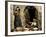 Lebanese Women Making Bread in Front of their House, C.1880-1900-null-Framed Photographic Print