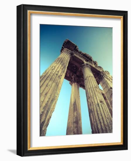 Lebanon, Baalbek, Temple of Bacchus-Michele Falzone-Framed Photographic Print