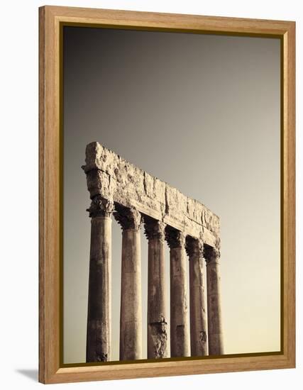 Lebanon, Baalbek, Temple of Jupiter-Michele Falzone-Framed Premier Image Canvas
