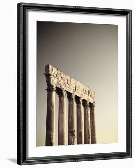 Lebanon, Baalbek, Temple of Jupiter-Michele Falzone-Framed Photographic Print