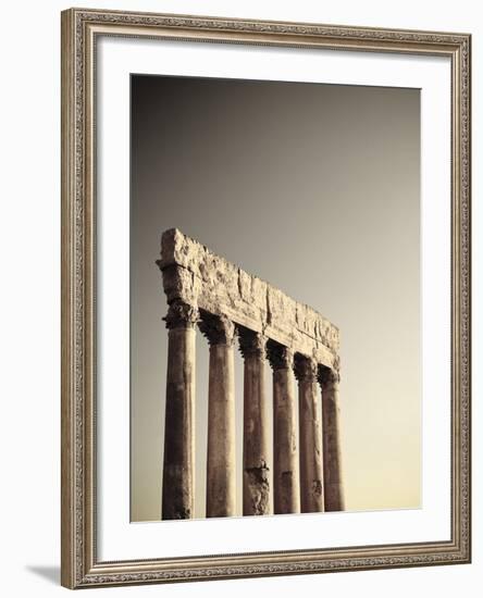 Lebanon, Baalbek, Temple of Jupiter-Michele Falzone-Framed Photographic Print