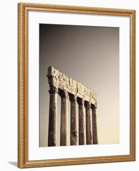 Lebanon, Baalbek, Temple of Jupiter-Michele Falzone-Framed Photographic Print